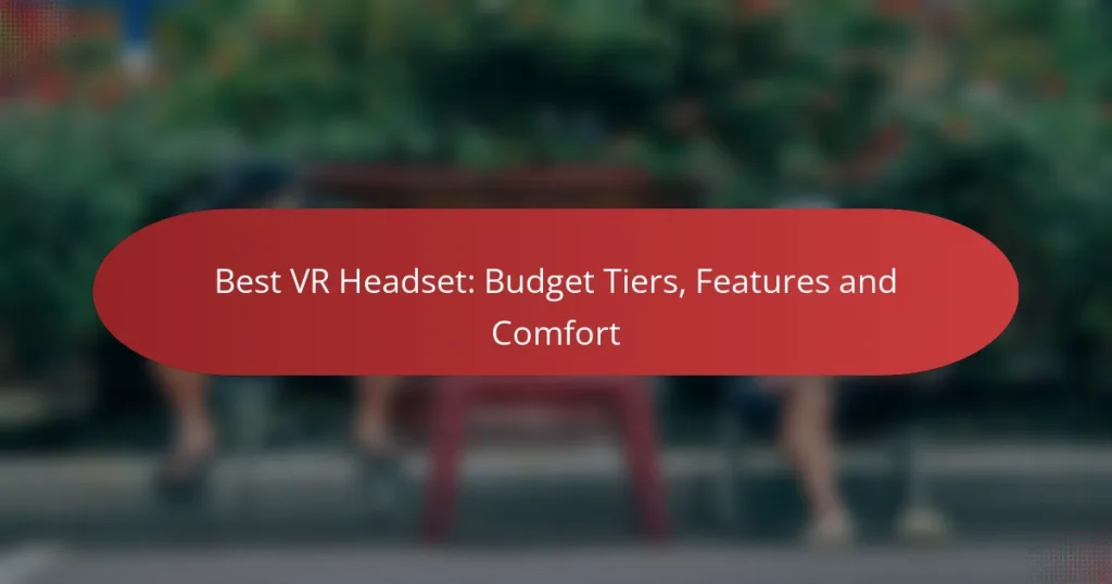 Best VR Headset: Budget Tiers, Features and Comfort
