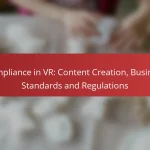 Compliance in VR: Content Creation, Business Standards and Regulations