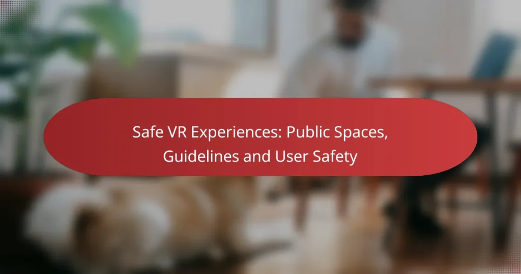 Safe VR Experiences: Public Spaces, Guidelines and User Safety