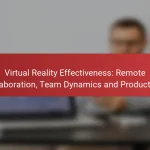 Virtual Reality Effectiveness: Remote Collaboration, Team Dynamics and Productivity