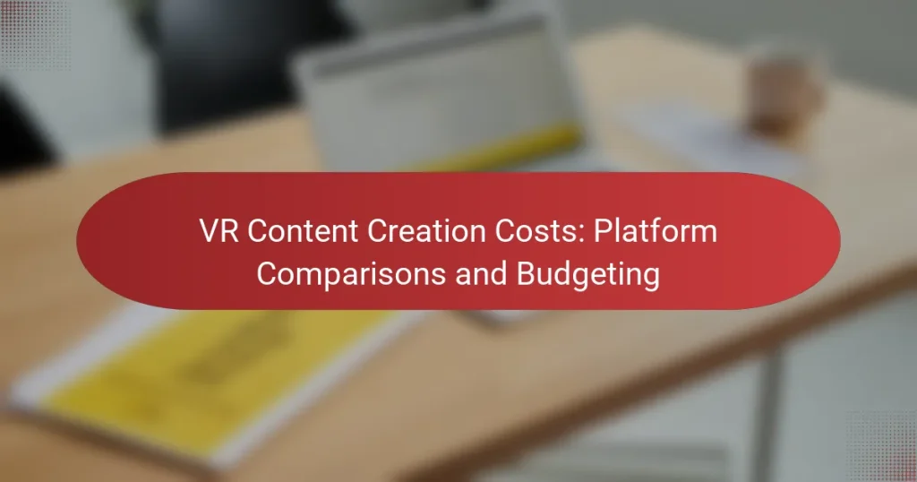 VR Content Creation Costs: Platform Comparisons and Budgeting