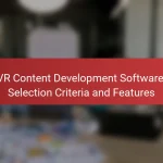 VR Content Development Software: Selection Criteria and Features