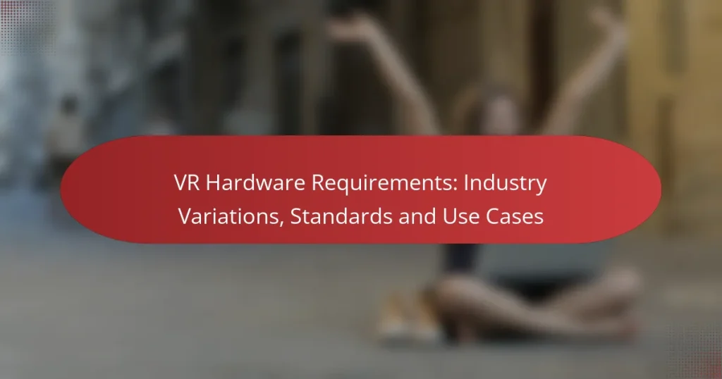 VR Hardware Requirements: Industry Variations, Standards and Use Cases